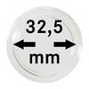 100 x Lindner Coin Capsules Caps Coincapsules for Coins 32.5 mm view 1