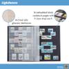 LIGHTHOUSE  BASIC Hard Cover Stockbook for Stamps  16 Black Cardstock 9x12 (A4) Pages with Clear Strips - Red view 3