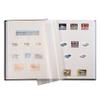 LIGHTHOUSE COMFORT Padded Leather Cover Stockbook for Stamps - 64 White Cardstock A4 Pages with Clear Strips and Double Linen Hinges - Black view 2