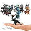 Liberty Imports 12 Pack Deluxe 3D Action Figures Realistic Figurine Puzzles in Jurassic Hatching Eggs - Ideal Kids Toy Party Favors Bulk Supplies (Dragons) view 3