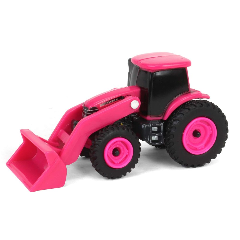 ERTL 1/64 Collect N Play Case IH Pink Tractor with Loader