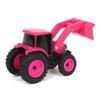 ERTL 1/64 Collect N Play Case IH Pink Tractor with Loader view 3
