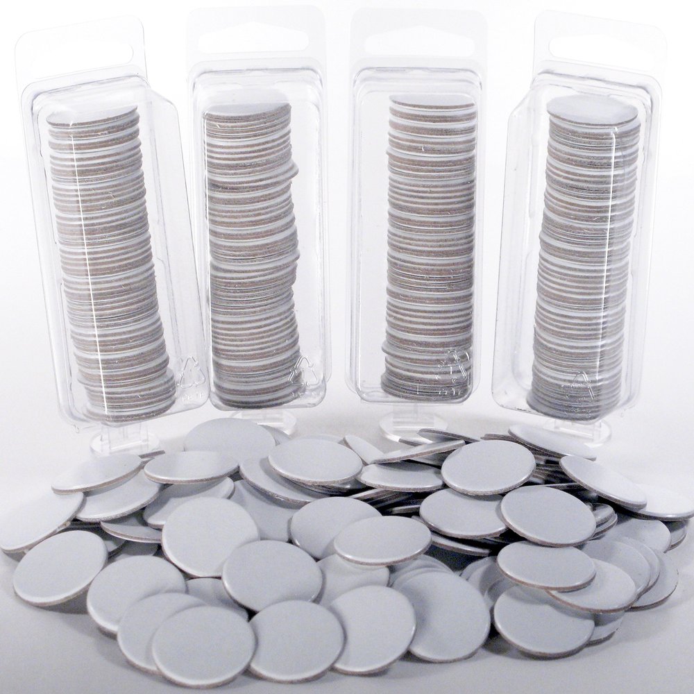 Hedral Value Pack of 200 - Blank 1" Circle Board Game Chits Round Tiles Counters Markers DIY D&D