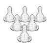 Dr. Brown's Natural Flow Level 1 Narrow Baby Bottle Silicone Nipple, Slow Flow, 0m+, 100% Silicone Bottle Nipple, 6 Count (Pack of 1) view 1