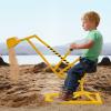 Costzon Kids Ride On Digger, 360 Seat Rotatable Excavator Crane Toy for Sand, Dirt, Snow, Heavy Duty Steel Beach Sandbox Sit on Digger for Boys Girls Outdoor Play (Without Wheels) view 2