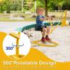 Costzon Kids Ride On Digger, 360 Seat Rotatable Excavator Crane Toy for Sand, Dirt, Snow, Heavy Duty Steel Beach Sandbox Sit on Digger for Boys Girls Outdoor Play (Without Wheels) view 3