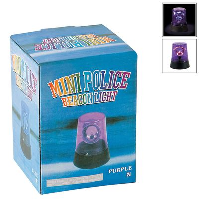 Flashing Mini Purple Beacon Light - Halloween Party Supplies & Decorations & Hal