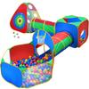 Hide N Side 5pc Kids Ball Pit Tents and Tunnels, Toddler Jungle Gym Play Tent with Play Crawl Tunnel Toy, for Boys Babies Infants Children, Indoor Outdoor Gift, Target Game w/ 4 Dart Balls view 1