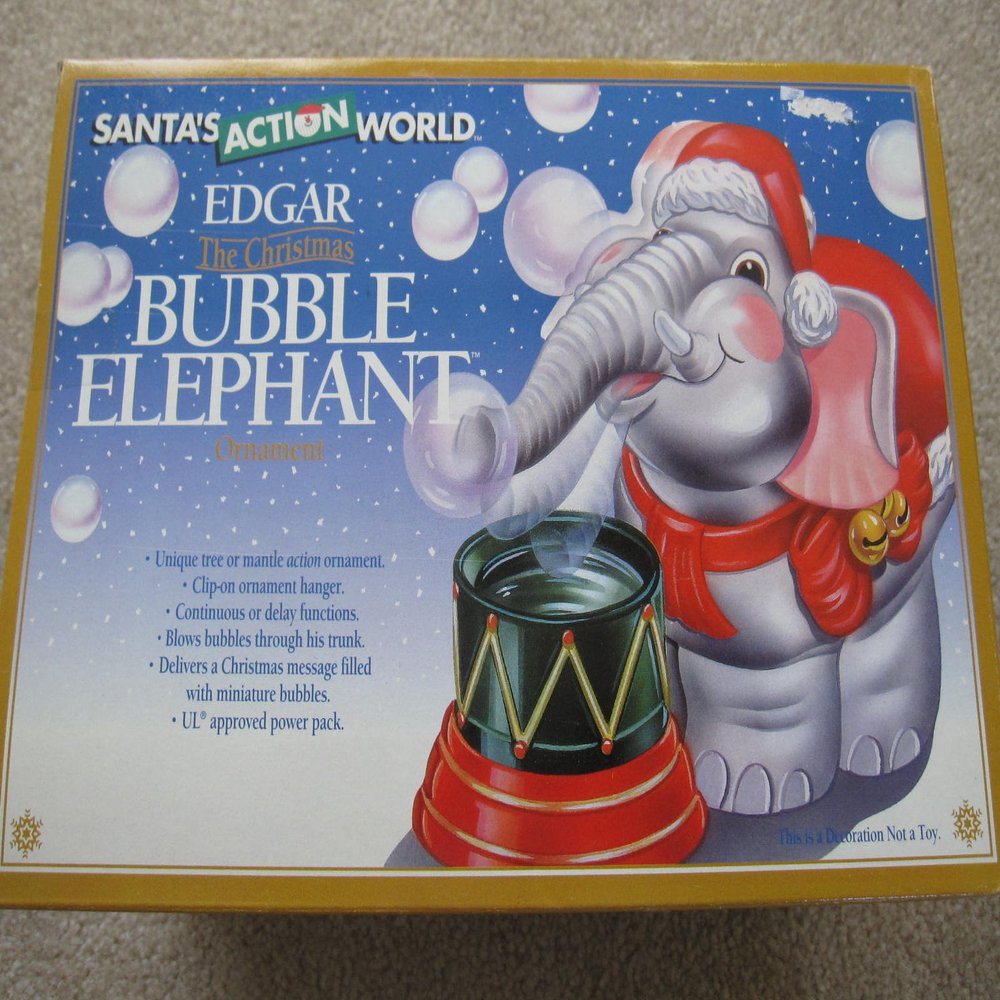 Edger The Christmas Bubble Elephant