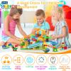 BATTOP Marble Run for Kids Ages 4-8, 167 PCS Classic Big Size Blocks Set, Crazy Marble Run Building Blocks with 4 Balls Race Track, STEM Toys Bricks Set Christmas Toys for Boys & Girls view 2