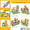 BATTOP Marble Run for Kids Ages 4-8, 167 PCS Classic Big Size Blocks Set, Crazy Marble Run Building Blocks with 4 Balls Race Track, STEM Toys Bricks Set Christmas Toys for Boys & Girls view 3