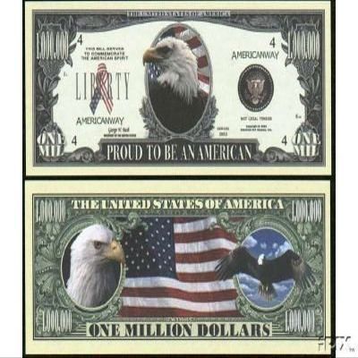 (25) American Eagle "Pride" Million Dollar Bill