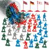 Liberty Imports Army Men Toy Soldiers Playset Bucket  WWII Action Figures with Military Vehicles, Accessories & Flags  Kids Imaginative Battle Toy Set (200 PCS - Soldiers Only) view 1