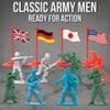 Liberty Imports Army Men Toy Soldiers Playset Bucket  WWII Action Figures with Military Vehicles, Accessories & Flags  Kids Imaginative Battle Toy Set (200 PCS - Soldiers Only) view 2
