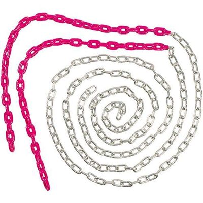Swing Set Stuff Inc. 8 1/2 Coated Swing Chain with SSS Logo Sticker, Pink