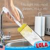LOLA The Original Flower Shaped Kitchen Foam Sponge Bottle Brush, No Slip Grip Handle, Dishwasher Safe, 1 Count view 2