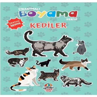 Kediler - kartmal Boyama Serisi