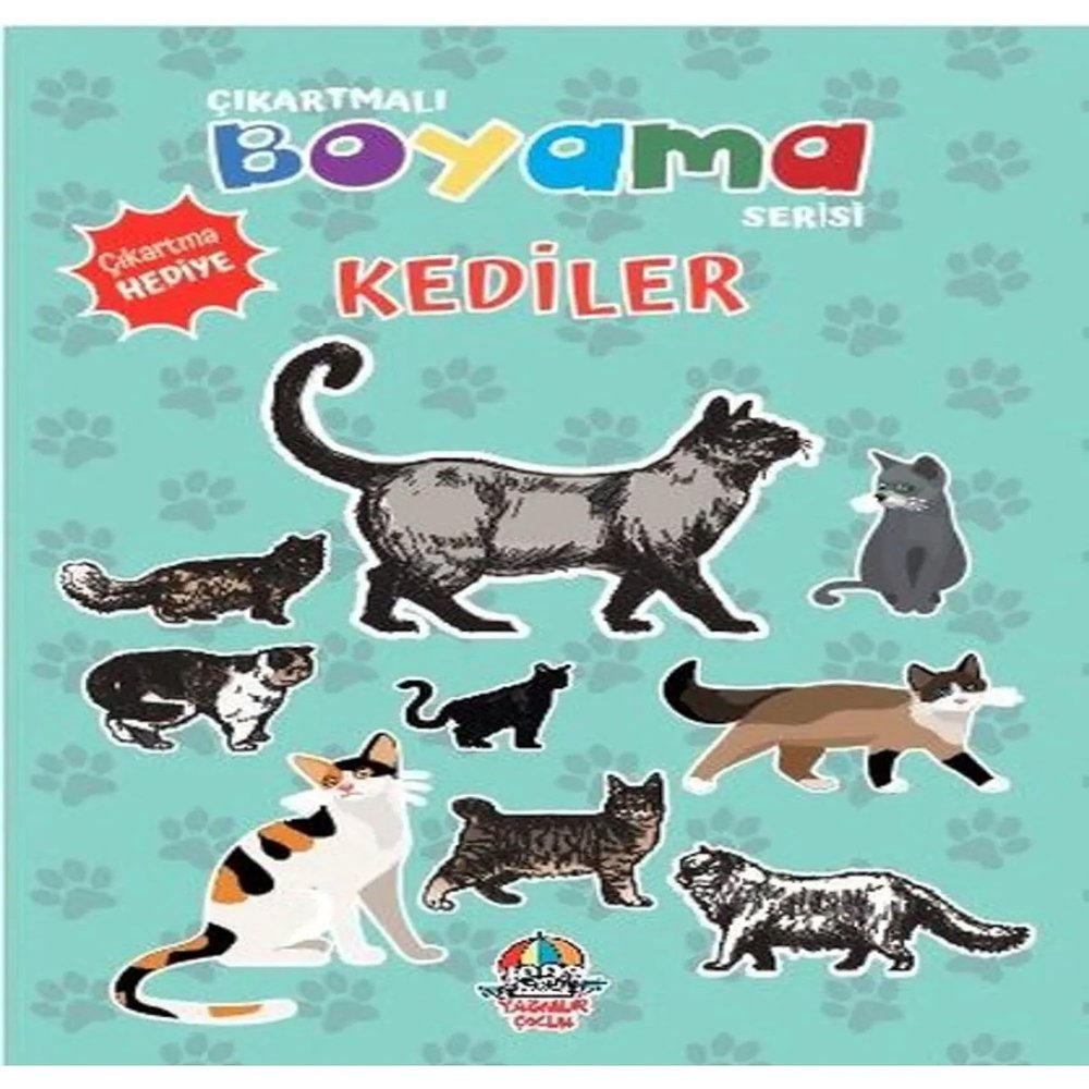Kediler - kartmal Boyama Serisi