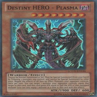 Yu-Gi-Oh! - Destiny Hero - Plasma (LCGX-EN134) - Legendary Collection 2-1st Edition - Super Rare
