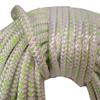 1 Inch by 100 Feet 12 Carrier 24 Strand Polyester Arborist Bull Rope, White Green view 1