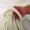 1 Inch by 100 Feet 12 Carrier 24 Strand Polyester Arborist Bull Rope, White Green view 2