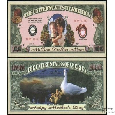 (25) Mother's Day Collectible Million Dollar Mom Bill
