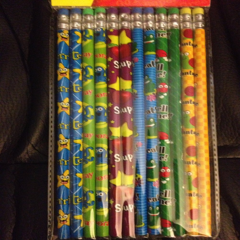 12 Kid's Pencils for Teachers - Great for Giveaways!