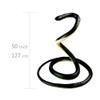 NAKIMO Realistic Rubber Fake Snake Toy 50 Inch Mamba for Garden Props and Practical Joke view 2