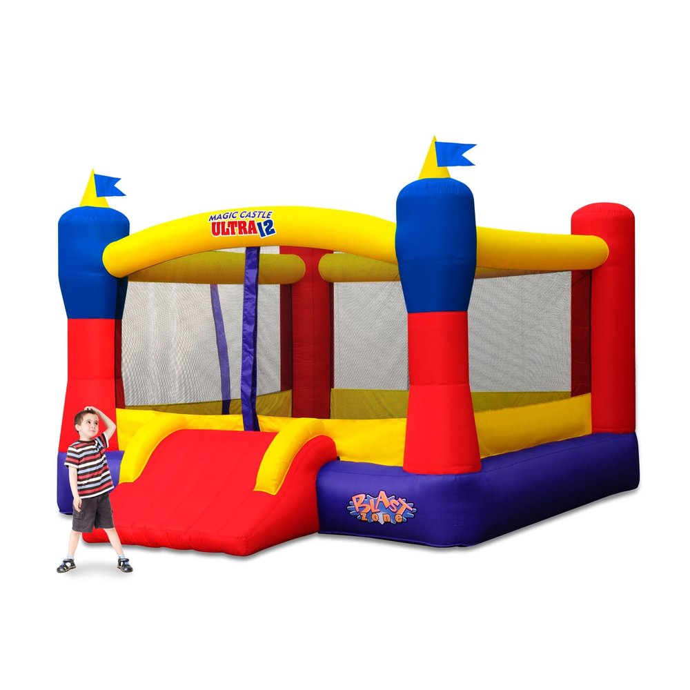 Blast Zone Magic Castle Ultra12 - Inflatable Bouncer with Blower - Premium Quality - Huge - Holds 6 Kids - Fast Setup