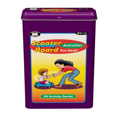 Super Duper Publications | Scooter Board Activities Fun Deck | Occupational Therapy Flash Cards | Educational Learning Materials for Children