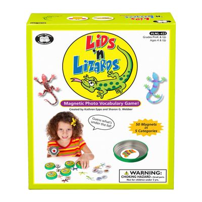 Super Duper Publications | Lids 'n Lizards Magnetic Photo Vocabulary Game | Educational Learning Resource for Children