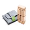 8 Piece Tegu Pocket Pouch Magnetic Wooden Block Set, Natural view 1