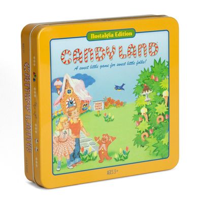 Candy Land Nostalgia Edition Board Game in Collectible Tin by WS Game Company - Retro Style Board Games for Kids Ages 3+