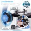 AmScope - Deluxe Student Microscope Set - 40X-1000X Dual Light, Glass Lens, Metal Frame Compound Microscope + Slides + Specimen Preparation Kit + Book - M162C-2L-WM-SP14 view 3