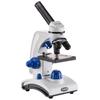 AmScope - Deluxe Student Microscope Set - 40X-1000X Dual Light, Glass Lens, Metal Frame Compound Microscope + Slides + Specimen Preparation Kit + Book - M162C-2L-WM-SP14 view 4