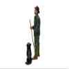 American Diorama Customer Patrick and a Dog Figurine/Figure for 1:18 Models view 4