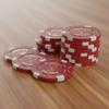 10 FREE DRINK RED POKER CHIPS TOKENS RESTAURANTS OR BAR - WINE GLASS view 2