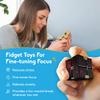 PILPOC theFube Infinity Cube Fidget Toys Adults - Aluminum Infinite Magic Cube with Case, Sturdy, Heavy, Relieve Stress and Anxiety, for ADD, ADHD, OCD, Stocking Stuffers for Teens (Black) view 2