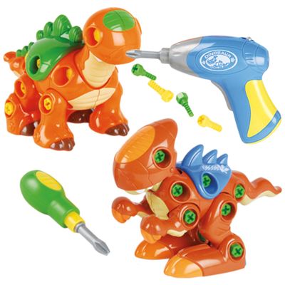 CP Toys Create-A-Dino Building Set with Electronic Drill and Screwdriver