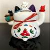 Maneki Neko Cat Figurine with Hidden Coin Bank | Decorative Home & Office Accent view 4