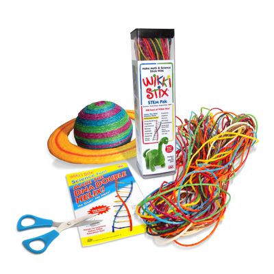 Wikk Stix STEM Pak, 108 feet of Wikki Stix in bright colors to take the challenge out of STEM activities, Made in the USA