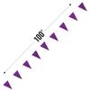 100 Ft Purple Pennant Banner 48 Flags Party Event Toy view 3