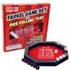 Farkel Game Set with Deluxe Dice Rolling Tray, Built-in Dice-Collection Channel, 2 Sets of Dice, 40-Sheet Scorepad, Classic Family Game view 1