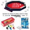 Farkel Game Set with Deluxe Dice Rolling Tray, Built-in Dice-Collection Channel, 2 Sets of Dice, 40-Sheet Scorepad, Classic Family Game view 4