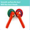 FQStech Wooden Spinning Top Gyroscope peg-top with Handle and Pull String Wire,can Last Long time, Color Random view 4