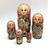 BuyRussianGifts Nutcracker Russian Nesting Doll Hand Painted 5 Piece Fairy Tale Unique 7 inch Tall Matryoshka Art Set view 2