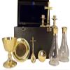 9 Piece Deluxe Travel Mass Kit and Communion Set with Black Carrying Case view 2
