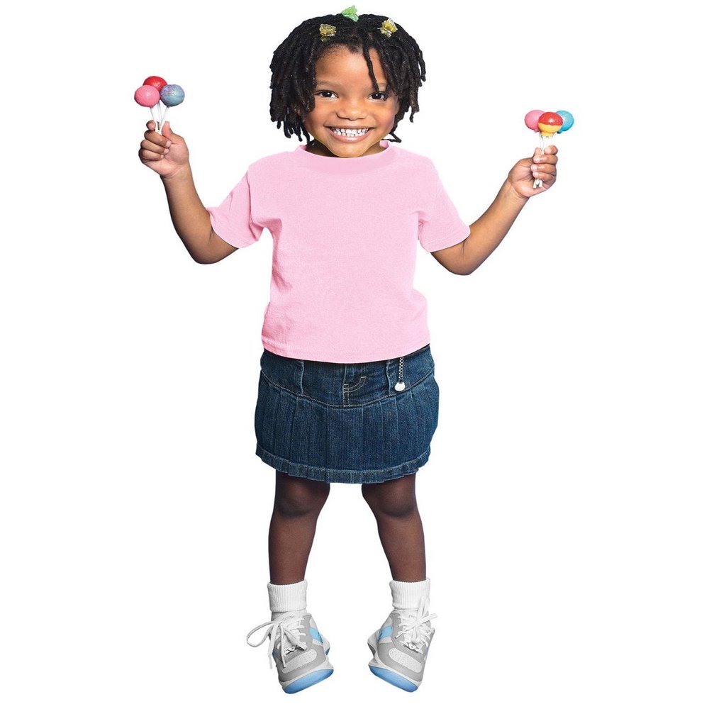 Rabbit Skins Toddler T-Shirt (Pink) (4T)