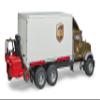 Bruder 02828 Mack Granite Ups Logistics Truck with Forklift Vehicles - Toys view 3
