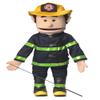 25" Fireman, Peach Male, Full Body, Ventriloquist Style Puppet view 1